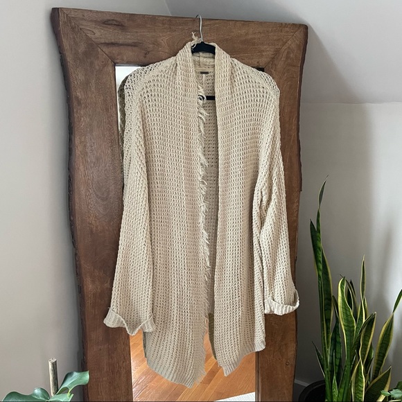 Free People Asymmetrical Open Cardigan (SZ M) - Picture 2 of 5